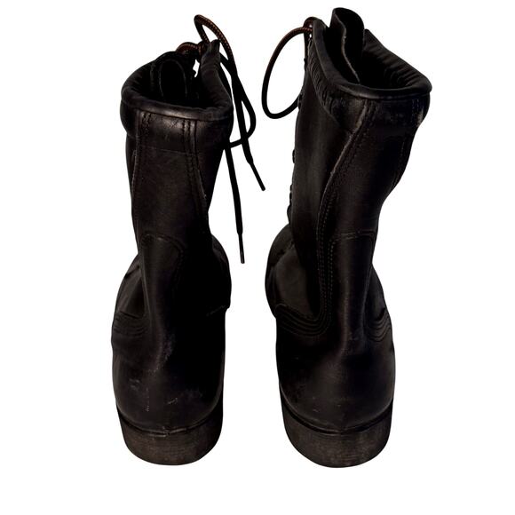 VTG 90s Ro Search Military Combat Boots Mens 8.5 W Black Leather Steel Toe - Picture 7 of 8